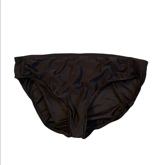 INC International Concepts black bikini bottoms size 16 - Picture 1 of 4